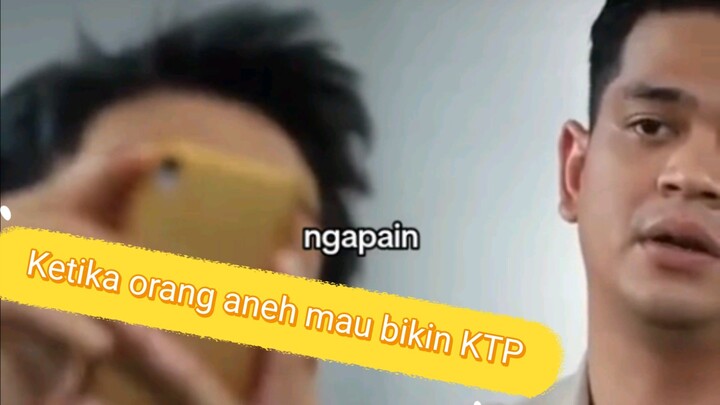 ketika orang aneh bikin KTP ,jangan ketawa yah ..