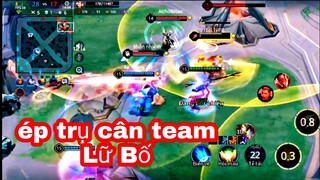 highlight - pha ép trụ cân 4 cùng team của " Lữ Bố " _ Liên Quân Mobile
