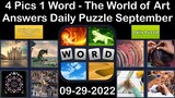 4 Pics 1 Word - The World of Art - 29 September 2022 - Answer Daily Puzzle + Bonus Puzzle