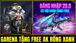 Free Fire - Garena Tặng Free Ak Rồng Xanh Cấp 7 - Nhận Tất Cả Quà Miễn Phí Sự Kiện Sinh Nhật 28/8