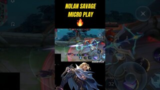 1 HP NOLAN SAVAGE! #mlbbshorts #mlbbshort #mlshorts #mplid #mplindo #mplph #mlbb #mobillegends #ml