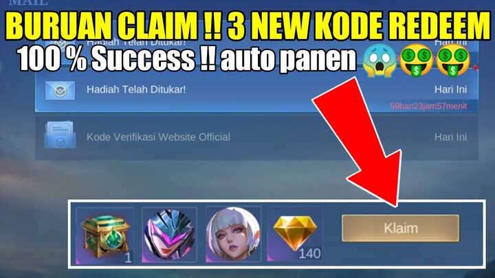 BURUAN CLAIM !! 3 KODE REDEEM TERBARU MOBILE LEGENDS || Special 515 Carnival Party