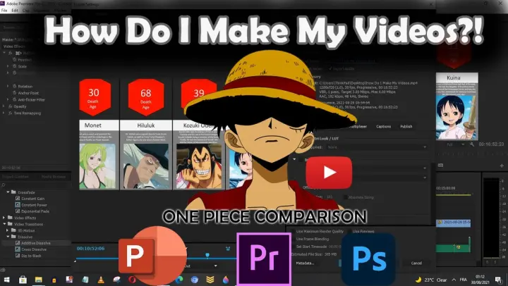 How Do I Make My Videos ?! @One Piece Comparison