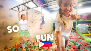 British Family Say It's MORE FUN in DAVAO 🇵🇭 Insane Altitude Jump Trampoline Centre