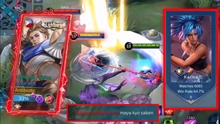 ALUCARD VS TOP GLOBAL KARINA TRASHTALKER! | WHO WILL WIN? | MLBB