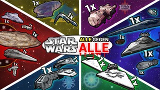 Alle STAR WARS FLOTTEN gegeneinander! - Wer gewinnt? - EMPIRE AT WAR