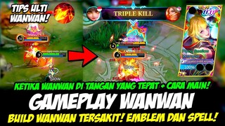 GAMEPLAY WANWAN 11.11 SKIN❗CARA MAIN WANWAN TERBARU❗BUILD WANWAN TERSAKIT❗TUTORIAL WANWAN TOP GLOBAL