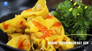 HOÀNH THÁNH NHÂN HẠT SEN món ăn yêu thích của cả nhà | Vân Du Chay 175