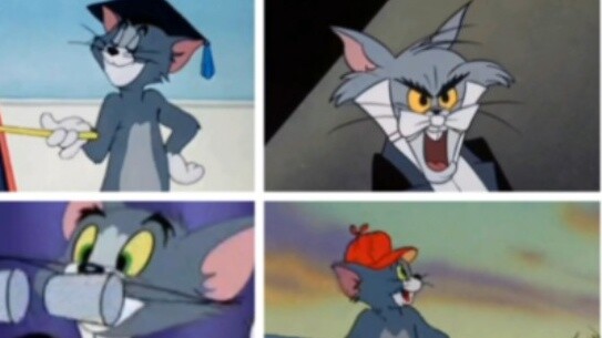 Count how many professional skills Tom masters in "Tom and Jerry"