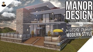 LifeAfter: SINGLE MANOR - Modern Manor three-story design | Manor Design | Tutorial