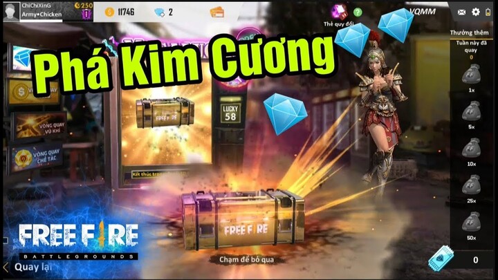 [Free Fire] - Dùng 1400💎 Kim Cương Thử Vận May Vào Vong Quay May Mắn | ChiChi Gaming