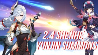 Rolling for Shenhe and Yunjin as F2P || Genshin Impact Gacha Summons