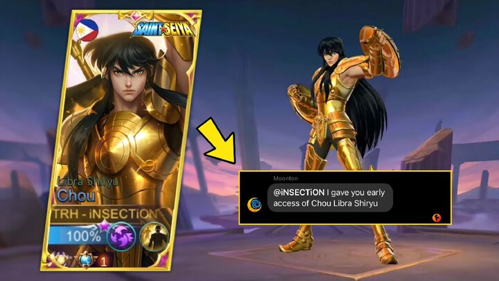 NEW SKIN CHOU SAINT SEIYA IS HERE! THANKS MOONTON! | Angas Grabe!