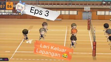 Cabut aja dah Keluar Lapangan 😂 .Lanjut main Game Volly di Android.  Haikyuu! Touch The Game Eps 3