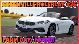 FARM DAY/ MORE!! || Greenville Roleplay #36 || Greenville ROBLOX