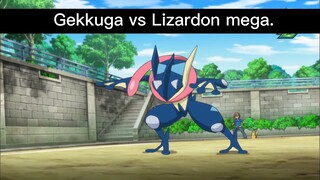 Gekkuga vs Lizardon mega p1 #pokemon