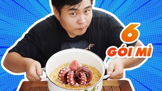 Một Mình Ăn Hết Nồi Mì Gói Bạch Tuộc Khổng Lồ  | NAN Vlog