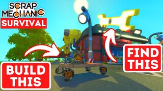 How to Build a CAR in Scrap Mechanic Survival