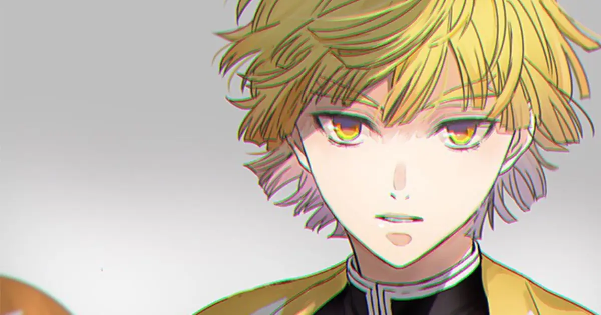 Зеницу агацума демон. Зеницу агацума эстетика. Зеницу агацума. Kny zenitsu art. Зеницу agatsuma.