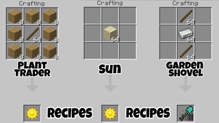 MCPE PvZ 1.9 | Item Recipes