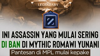 Nih Assassin di buff nya kebanyakan kali ya? Makanya sekarnag banyak di ban sama User Mage dan MM