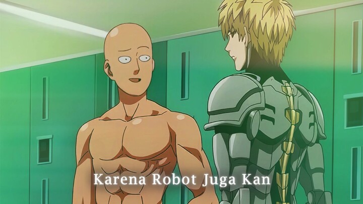 Ketika Saitama bingung karena genos g punya anu😂