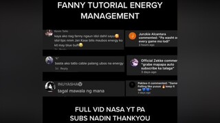 FANNY ENERGY MANAGEMENT ITO NA REQ NYO MGA IDOLO NASA YOUTUBE FULL VID  fyp fypシ  mlbbcreationcamp officialkanzu foryou foryoupage mlbbcontentcreator mlbbcreatorcamp