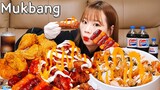 🍗킹트리플양념치킨+치밥먹방🍚 치킨에 치즈킹소스를 태워?! 후참신메뉴 + 후라이드치킨 먹방 Ft.펩시콜라 Chicken MUKBANG ASMR EATINGSHOW REALSOUND