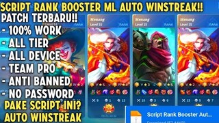 Update Script Rank Booster Auto Winstreak Terbaru 2022 No Password Patch Terbaru | Mobile Legends