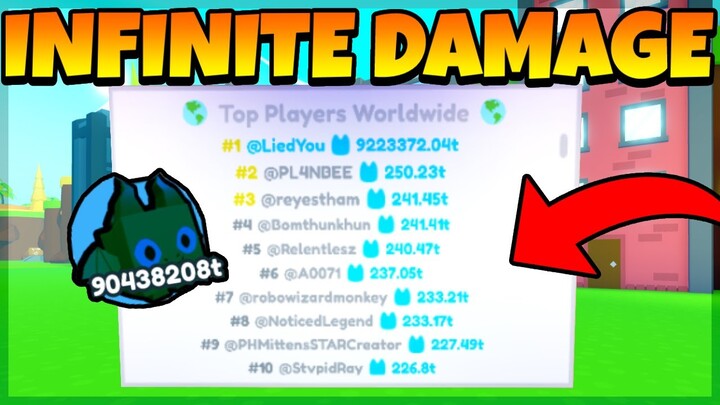 Infinite Damage GLITCH in Pet Simulator X?! *BECAME #1 IN THE WORLD*