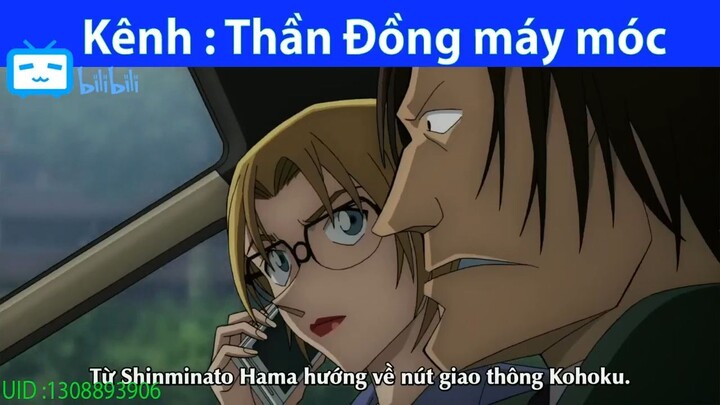 Vị trí của hung thủ gần nút giao thông Kohoku #anime