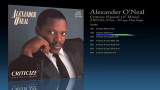 Alexander O'Neal (1987) Criticize (Special 12'' Mixes) [12' inch - 33⅓ RPM]