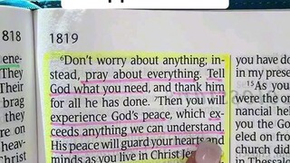 DON'T WORRY ABOUT ANYTHING, PRAY ABOUT EVERYTHING.