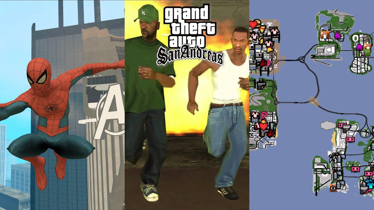 GTA San Andreas - PS2 Atmosphere RenderHook and Retexture Mods - BiliBili