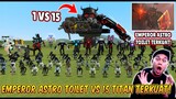 EMPEROR ASTRO TOILET VS 15 TITAN DI SKIBIDI TOILET! Ternyata Emperor Astro Toilet Yang Terkuat!