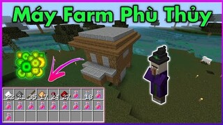 Hướng Dẫn Cách Làm Máy Farm Phù Thủy Đơn Giản Trong Minecraft PE | Witch Farm Minecraft Bedrock