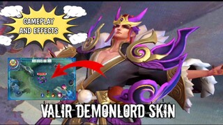 FREE VALIR'S DEMONLORD  NEW EFFECTS AND SKIN| NAKAPAGANDA NITO | MOBILE LEGENDS