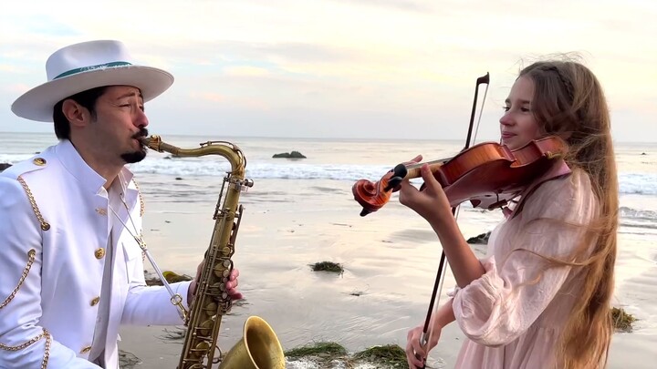 "My Heart Will Go On" phiên bản saxophone & violin bên bờ biển