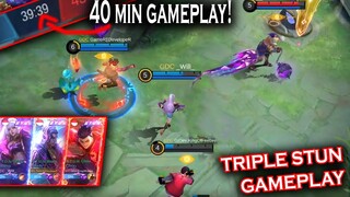 3 S.T.U.N. TEAM! 40 MINUTE GAMEPLAY Funny Mobile Legends