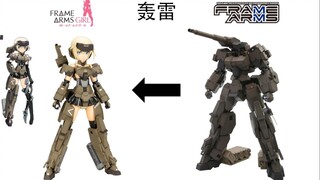 【寿屋机娘】FAG机甲少女与原型对比~