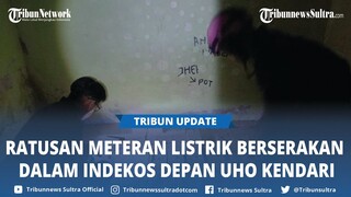 BREAKING NEWS Polisi Amankan Ratusan Meteran Listrik, Didapat Dalam Kamar Indekos Depan UHO Kendari