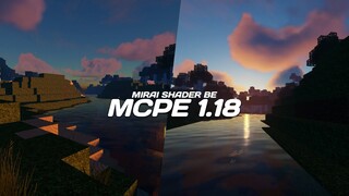 WAAHH INI SHADER REALISTIC MCPE TERBAIK DI TAHUN 2022 ? Keren air dan awannya !!!  Mirai Shader BE