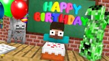 Monster School : HEROBRINE BIRTHDAY PARTY Challenge - Minecraft Animation