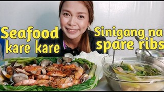 MUKBANG/SEAFOOD KARE KARE AT SINIGANG NA SPARE RIBS