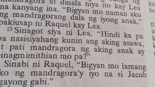 Pang Araw Araw na Talata.                                   Genesis 30:14-18