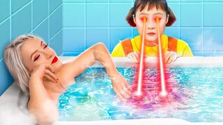 Nhận Nuôi Búp Bê Squid Game! Chơi Squid Game Bản Thực Tế!