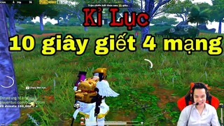 PUBG Mobile - Lập kỉ lục phản xạ 1 cân 4 mạng chỉ trong 10 giây