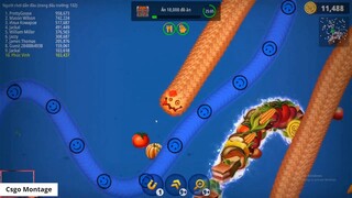 Worms Zone.io Rắn Săn Mồi #095 _ Noel tới rồi chơi rắn săn mồi thôi các bạn _ 13