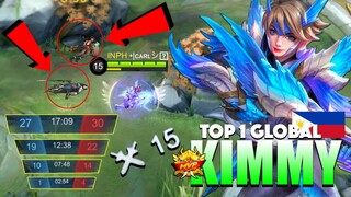 Never Underestimate the New Buff Kimmy!! | Top 1 Global Kimmy Gameplay By •|ᴄᴀʀʟシ︎ ~ MLBB