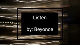 Partida naka upo lang ang pagkanta ng. Listen by Beyonce